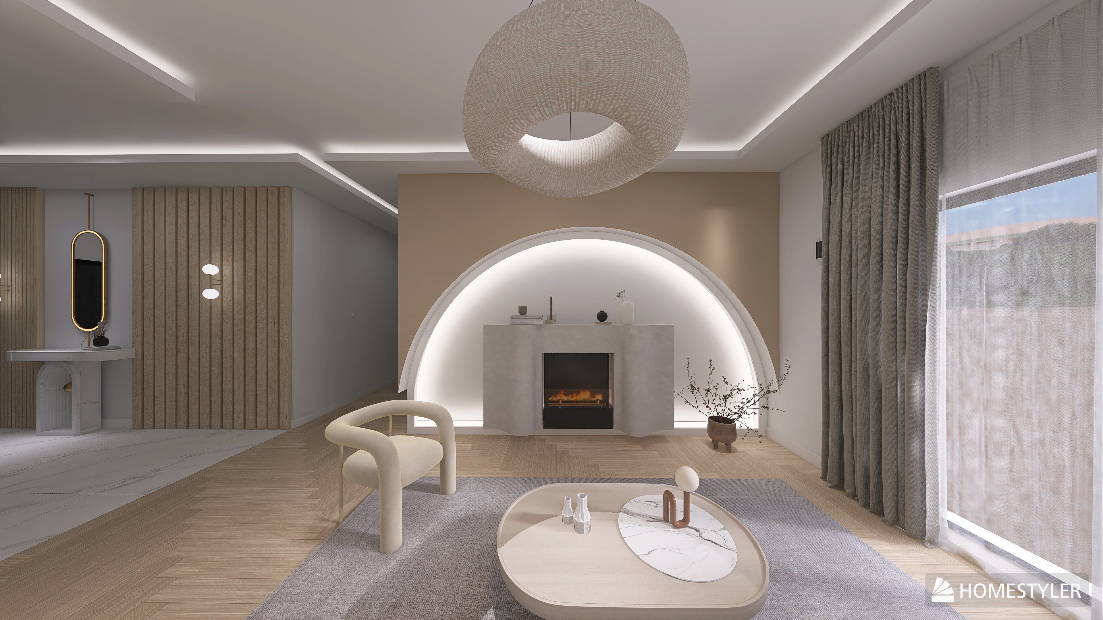 Apartament 3 - living 1